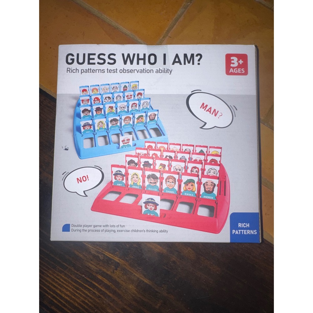 Guess Who I Am Board Game Kids Educational Logic Deductive Reasoning Toy ME-263
